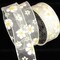 The Ribbon People Sheer White And Yellow Gerbera Daisy Print Wired Craft Ribbon 2.5" x 40 Yards